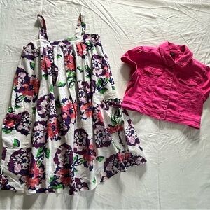 Gap kids floral dress and jacket